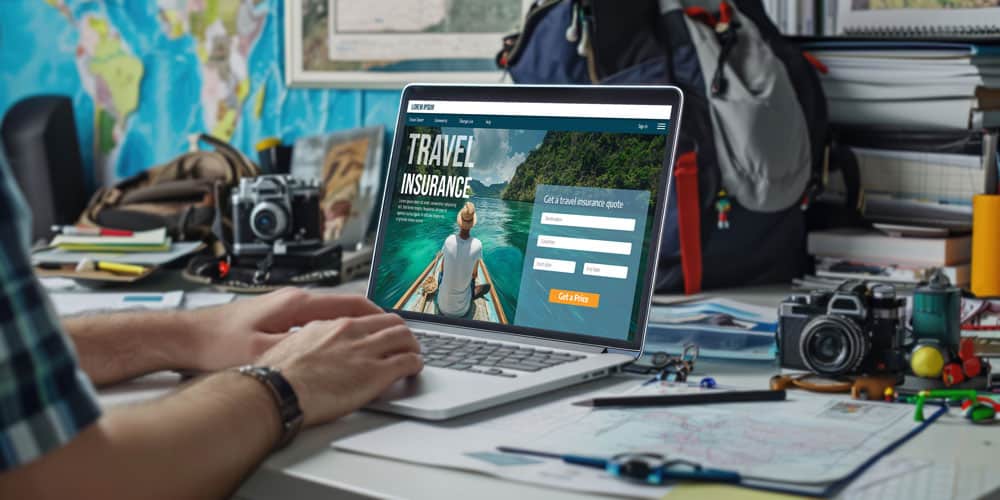 Person working on laptop computer