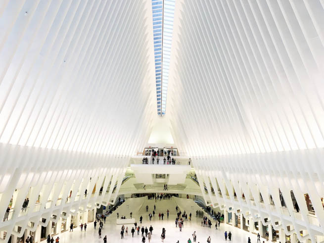 Ground Zero memorial in in New York CT